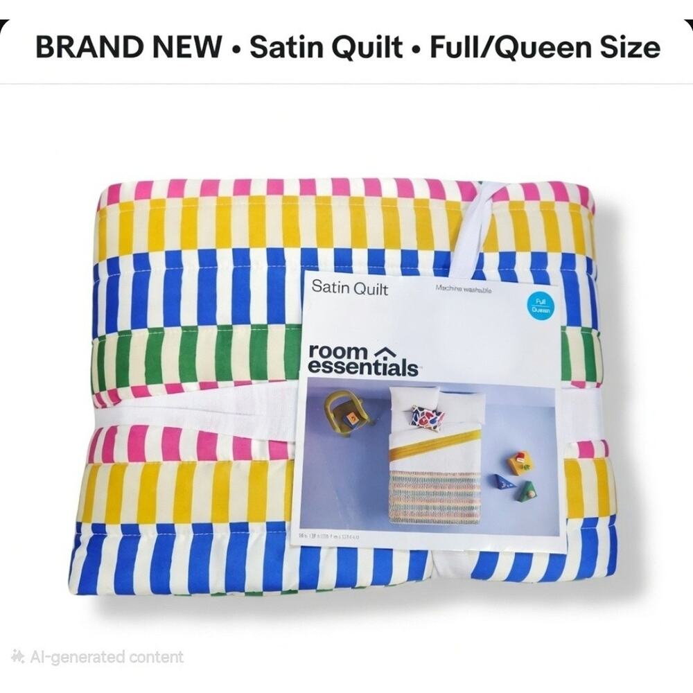 Room Essentials Satin Quilt-Full/Queen